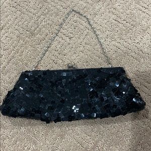 Black evening bag